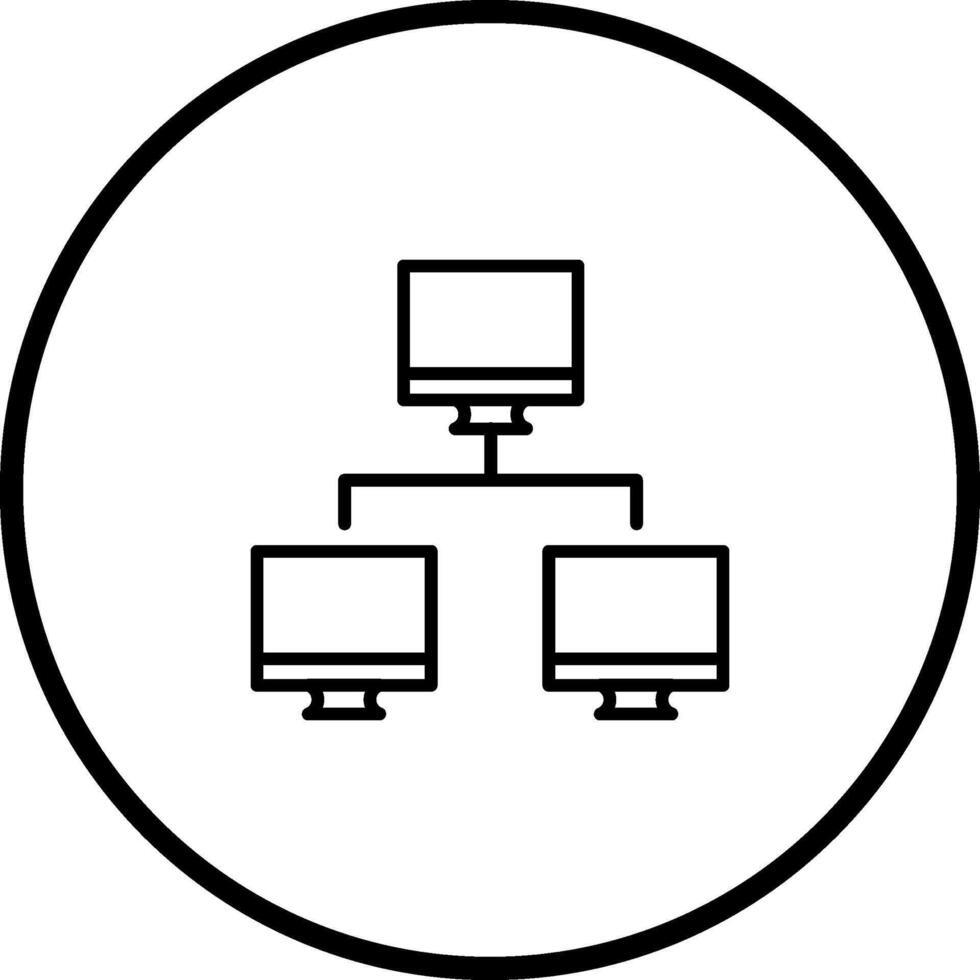 Vektorsymbol für Computernetzwerke vektor