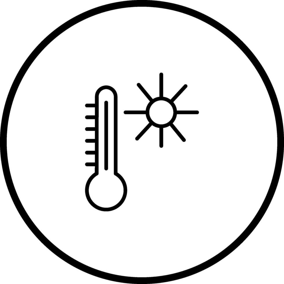 temperatur vektor ikon