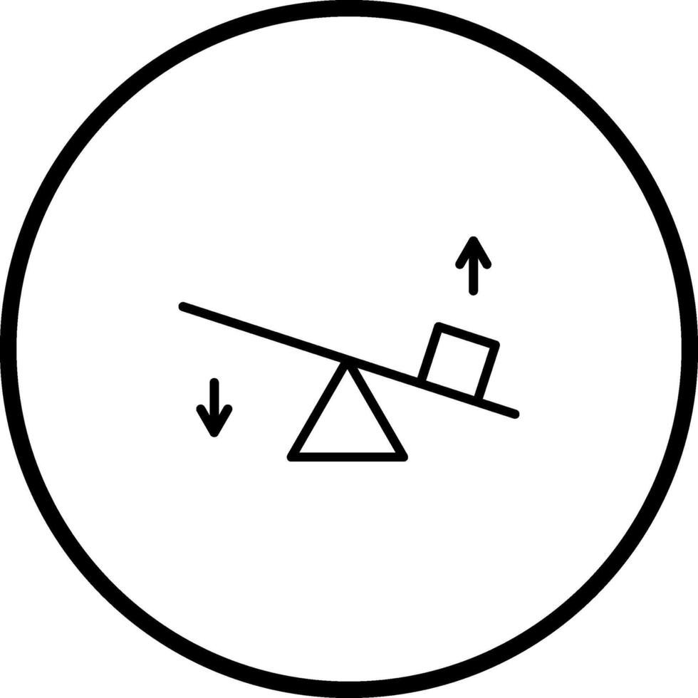 Wippen-Vektor-Symbol vektor