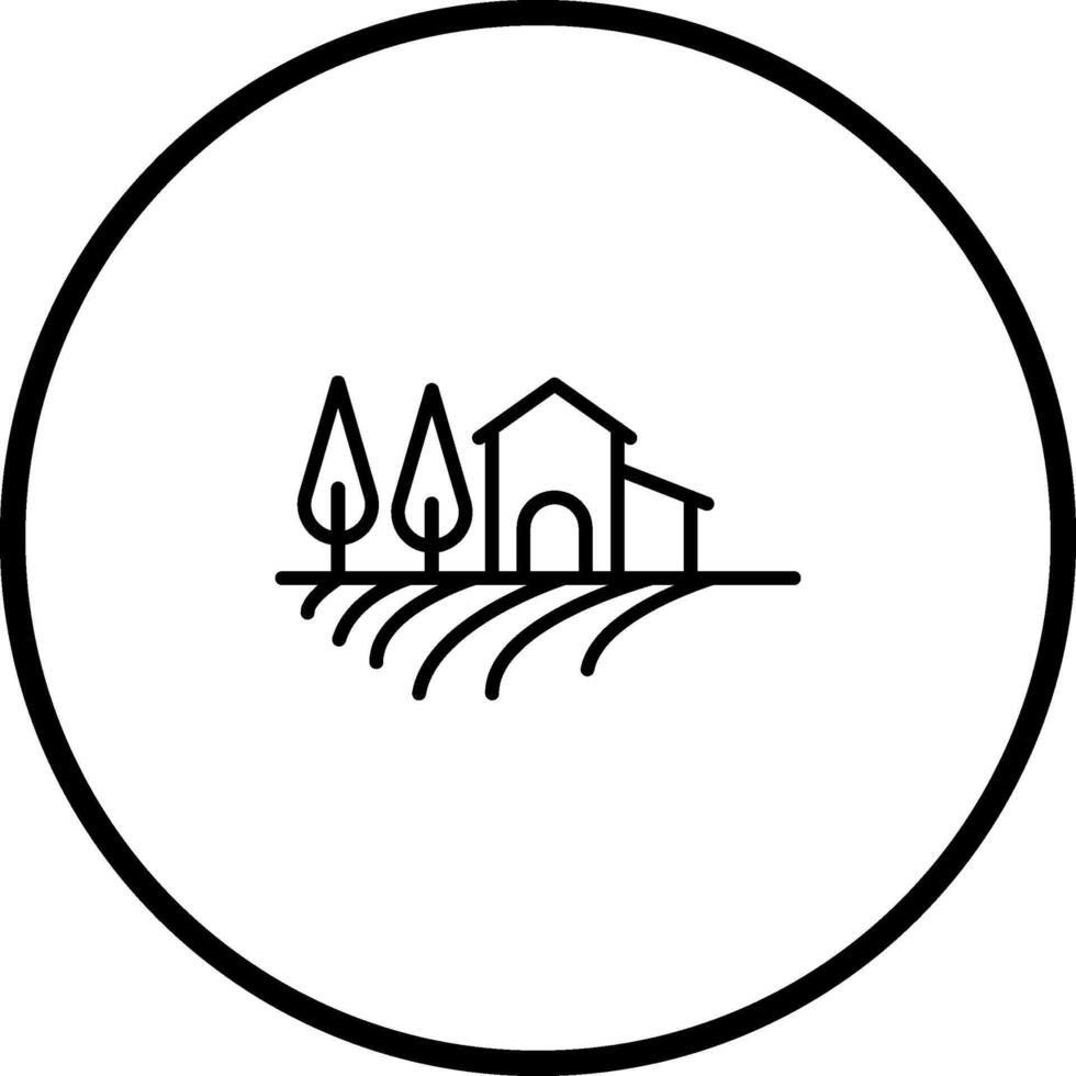 Bauernhaus-Vektor-Symbol vektor