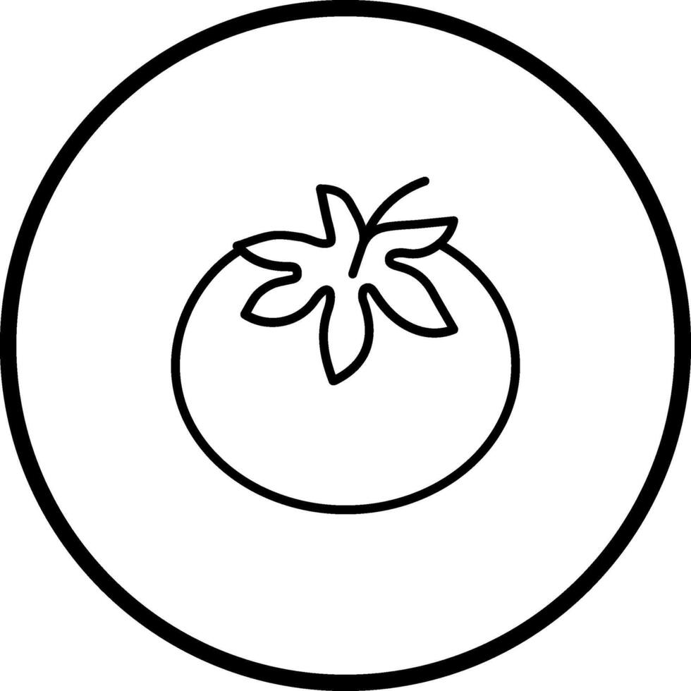 Symbol für Tomatenvektor vektor