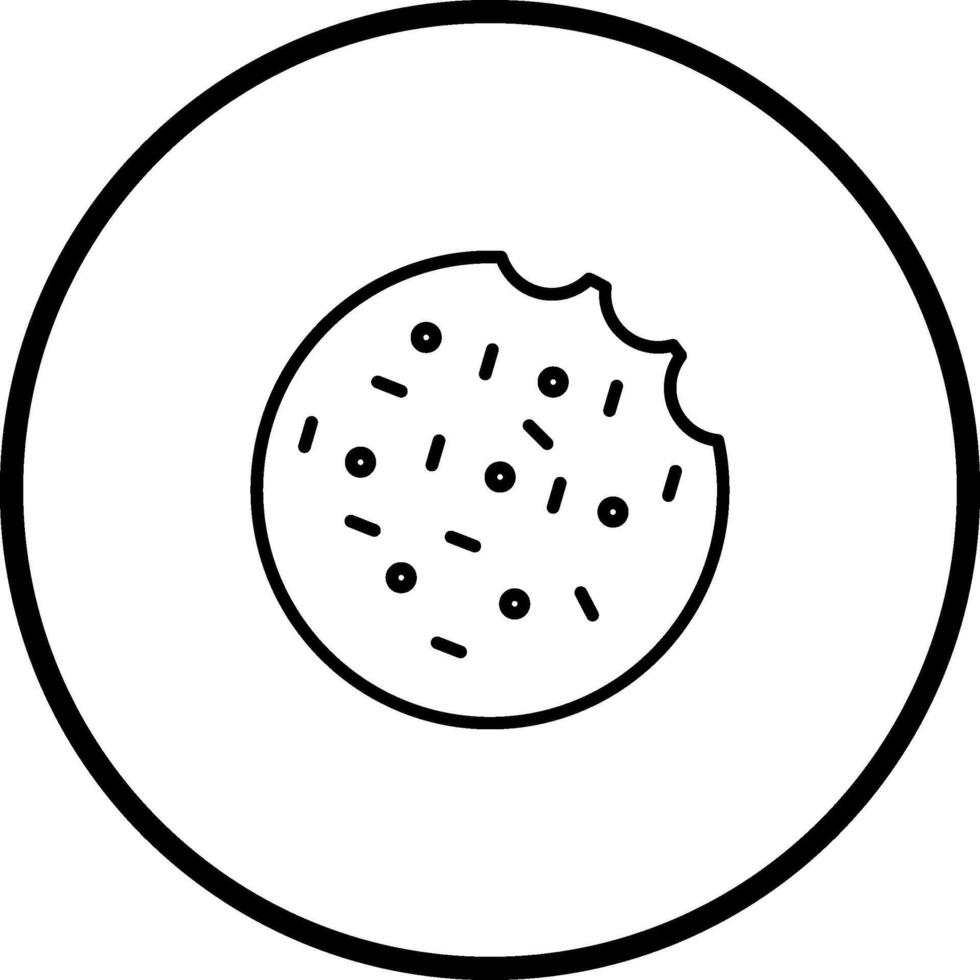 Cookie-Vektor-Symbol vektor