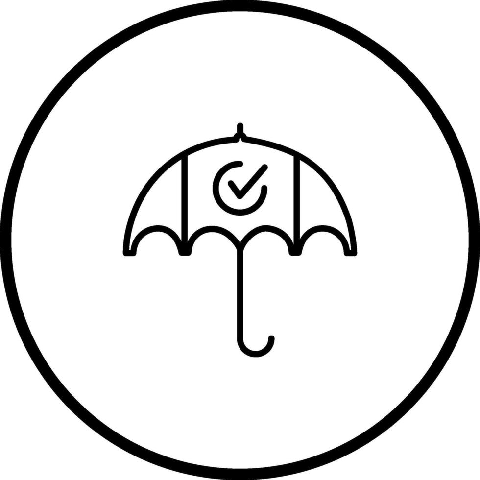 Regenschirm-Vektor-Symbol vektor