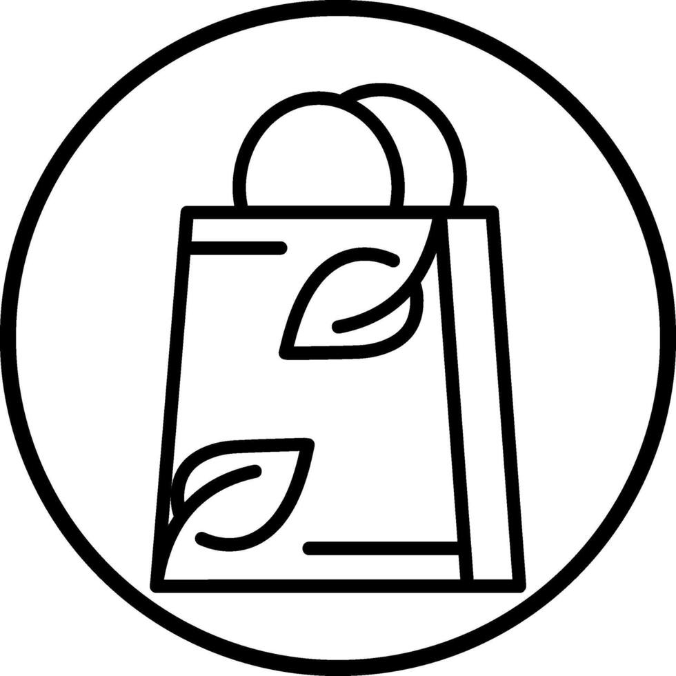 ekologi väska vektor ikon