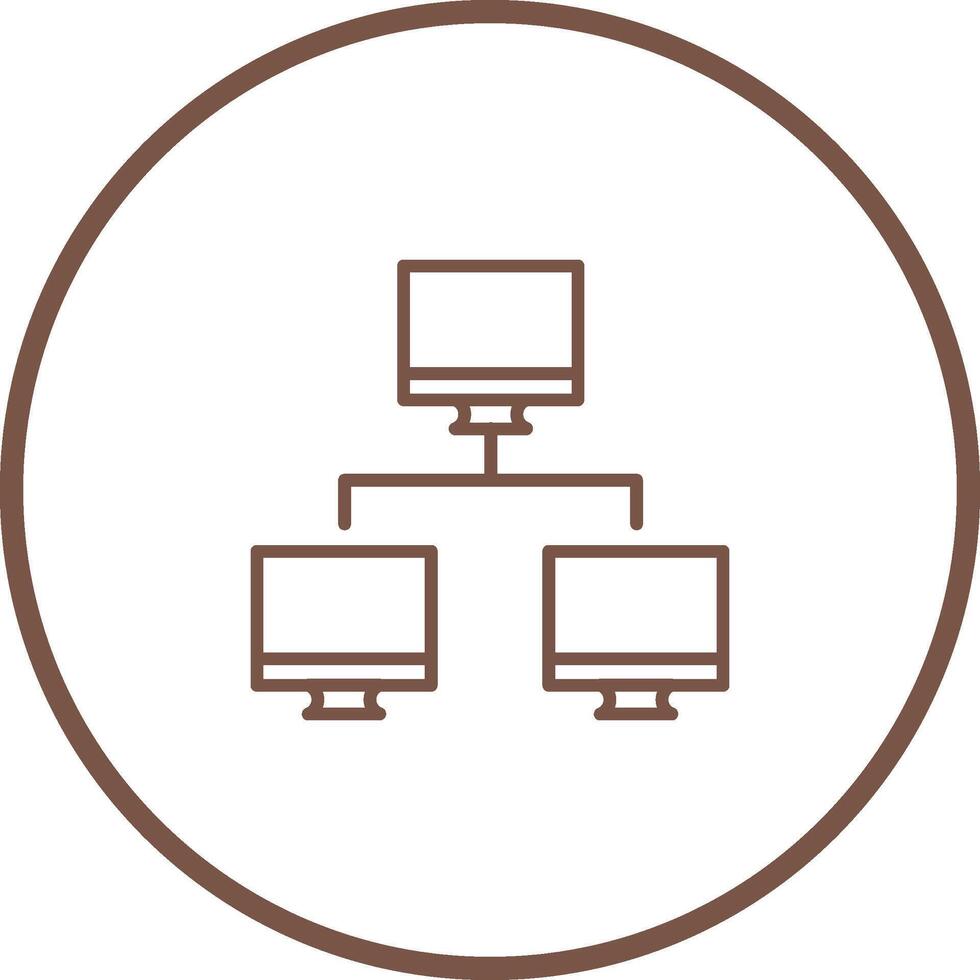 Vektorsymbol für Computernetzwerke vektor