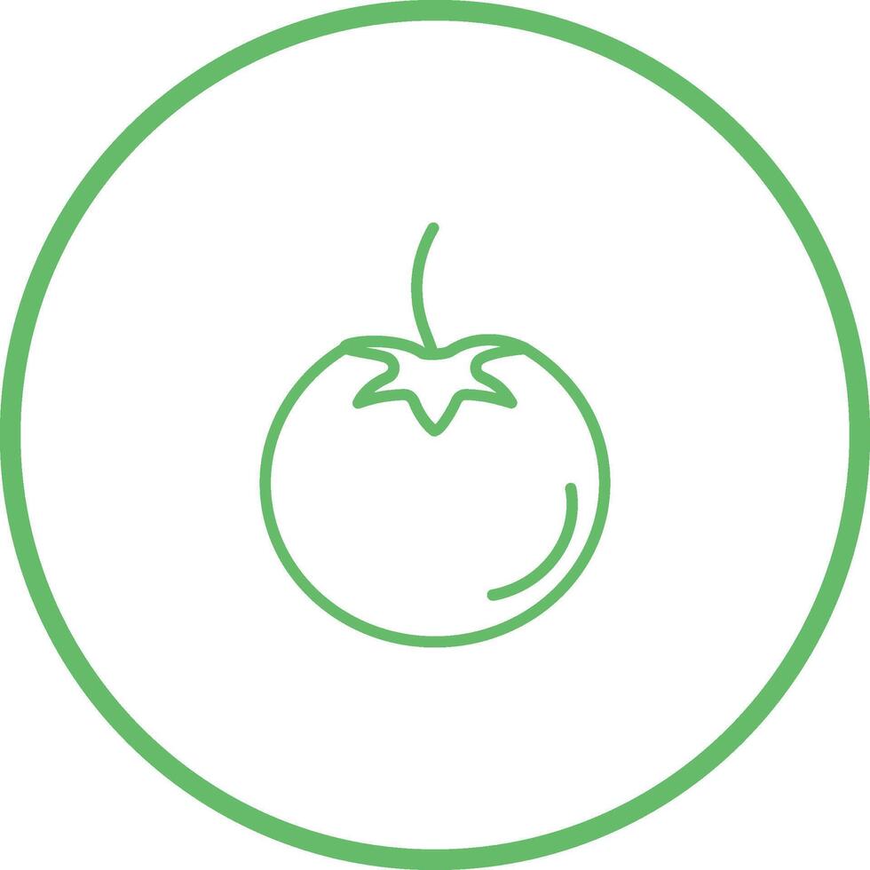 Symbol für Tomatenvektor vektor