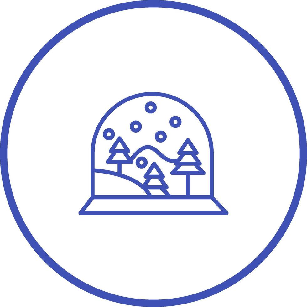 Schnee Globus Vektor Symbol