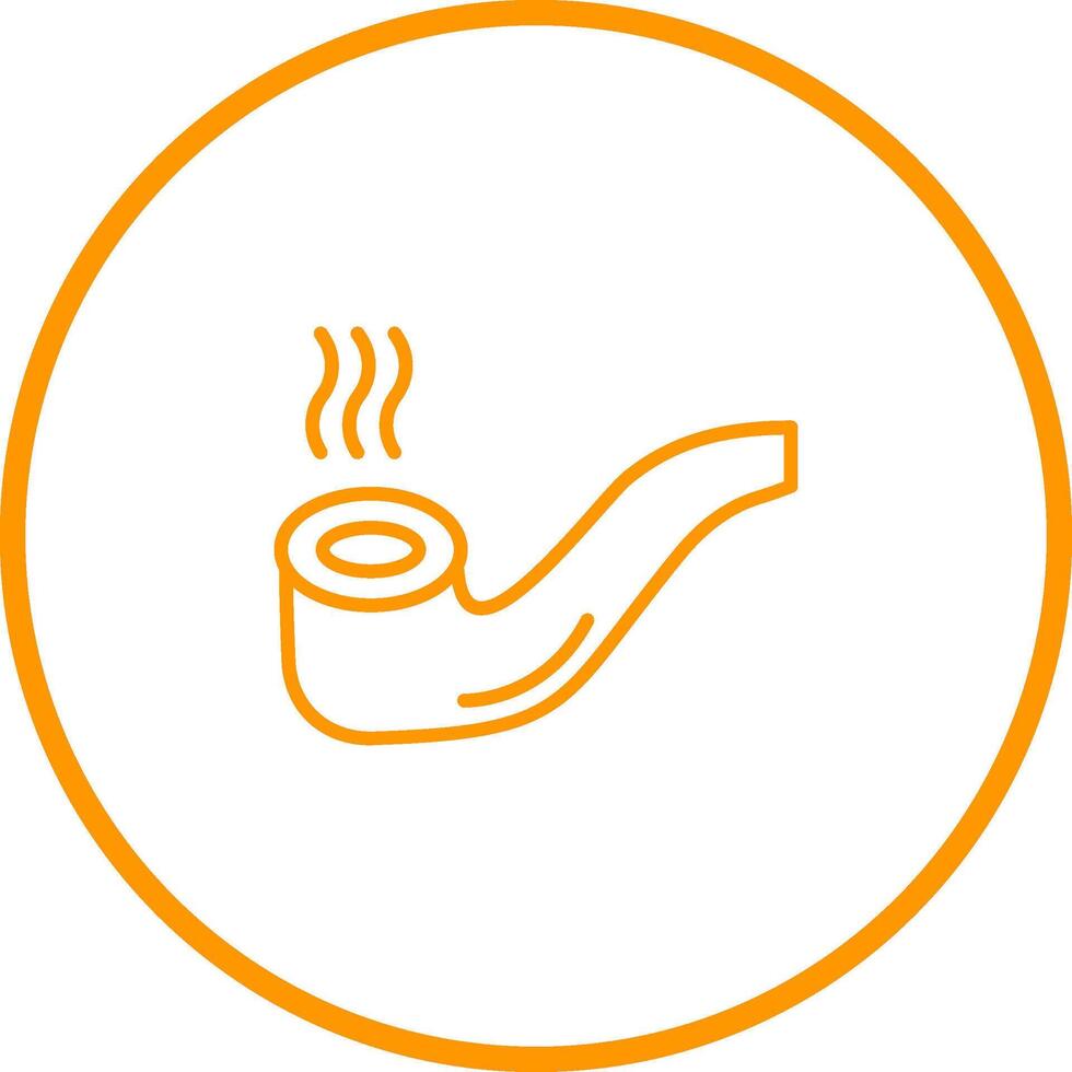Vektorsymbol für Zigarrenpfeife vektor