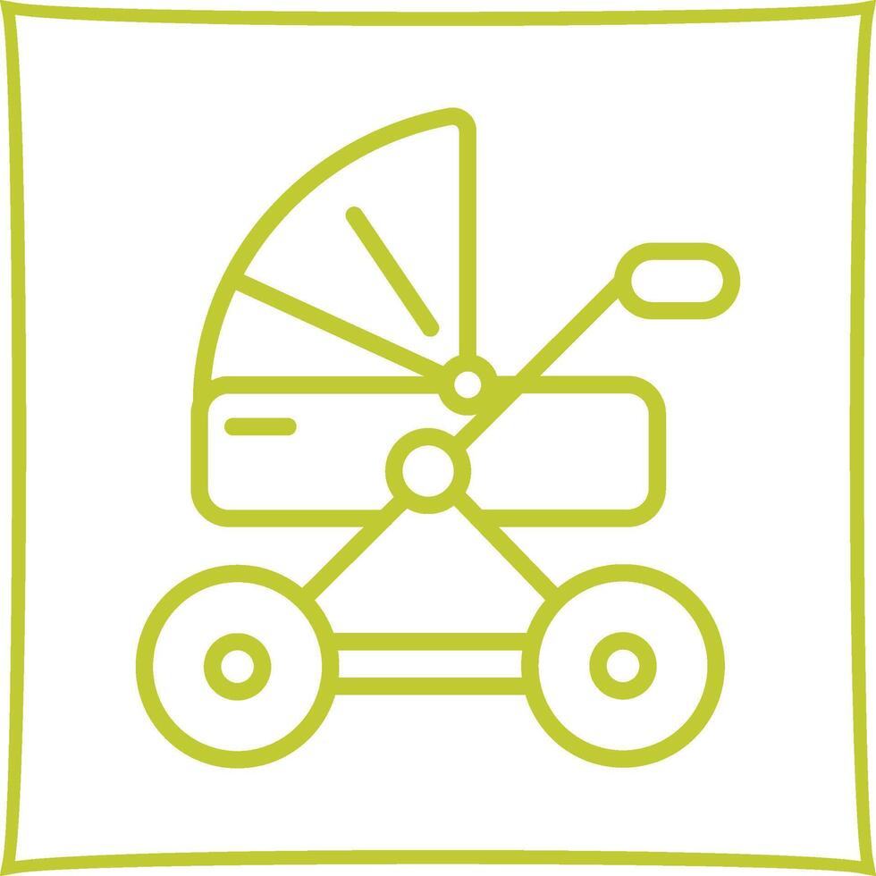 Kinderwagen-Vektor-Symbol vektor