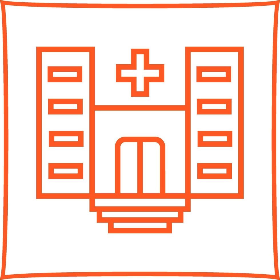 Krankenhaus-Vektor-Symbol vektor