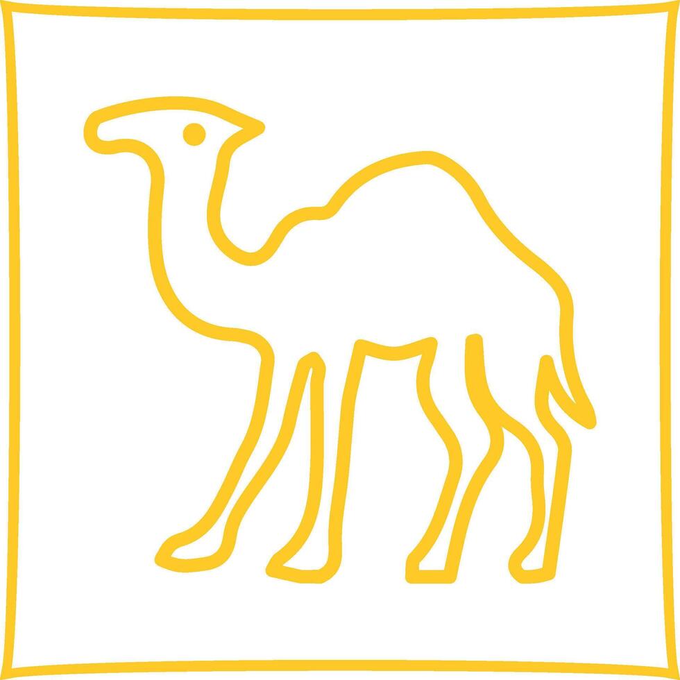 Kamel-Vektor-Symbol vektor