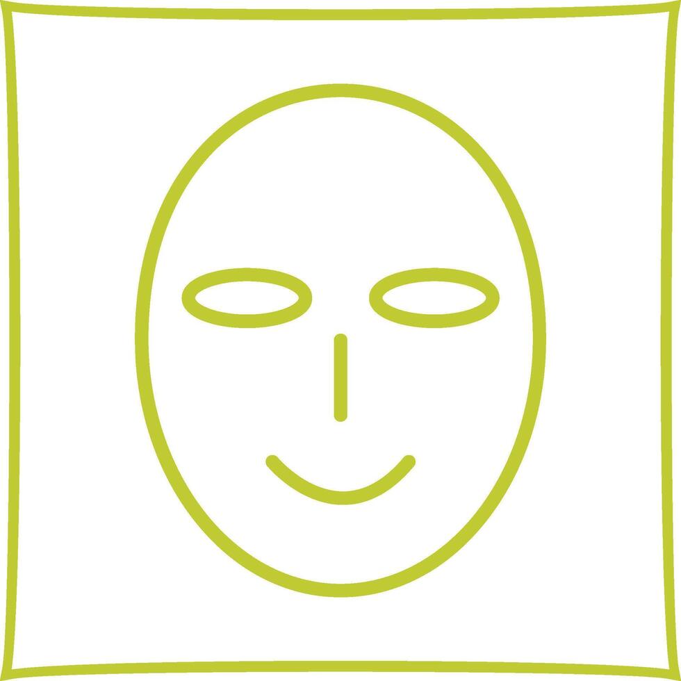 Vektorsymbol für alte Gesichtsmasken vektor