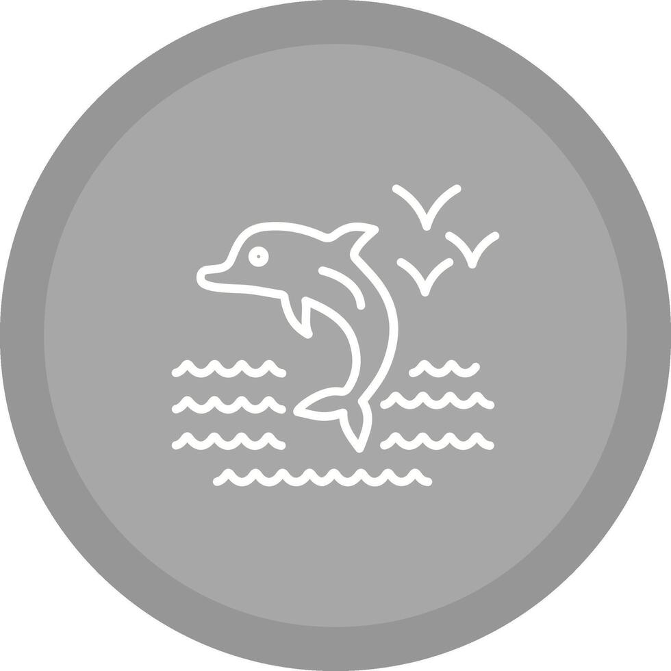 Delphin-Vektor-Symbol vektor