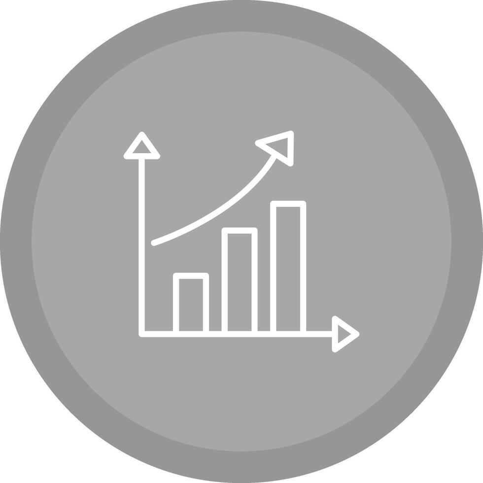 stigande statistik vektor ikon