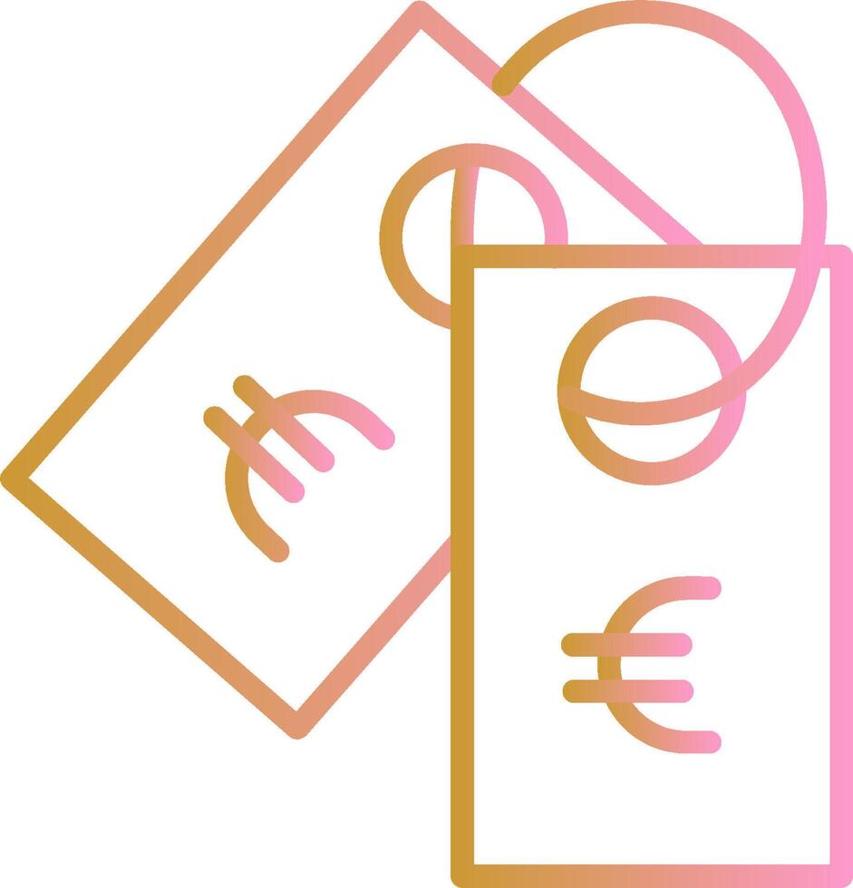 Euro-Tag-Vektor-Symbol vektor