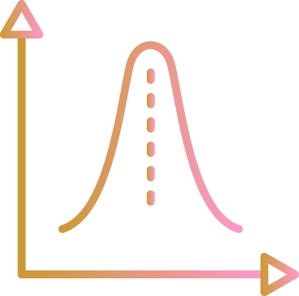 histogram vektor ikon