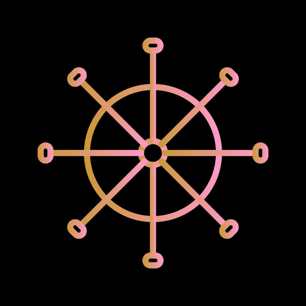 Schiffsrad-Vektorsymbol vektor