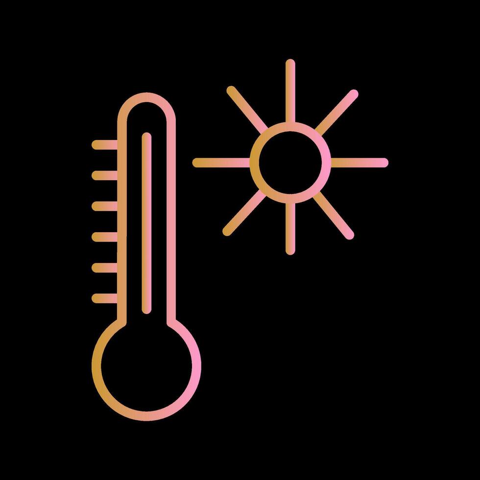 Symbol für Temperaturvektor vektor