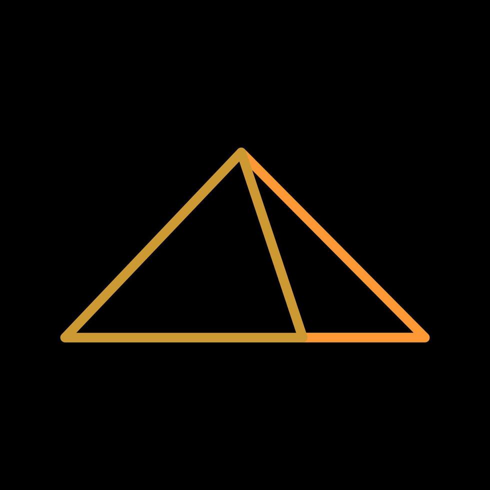 Symbol für Pyramidenvektor vektor