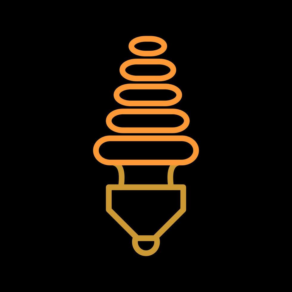 Energiesparlampen-Vektorsymbol vektor