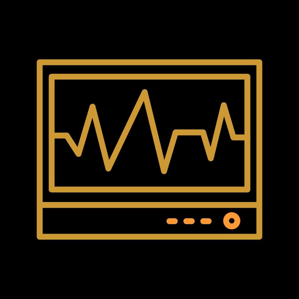 ecg vektor ikon