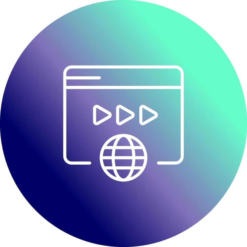 Video-Marketing-Vektorsymbol vektor