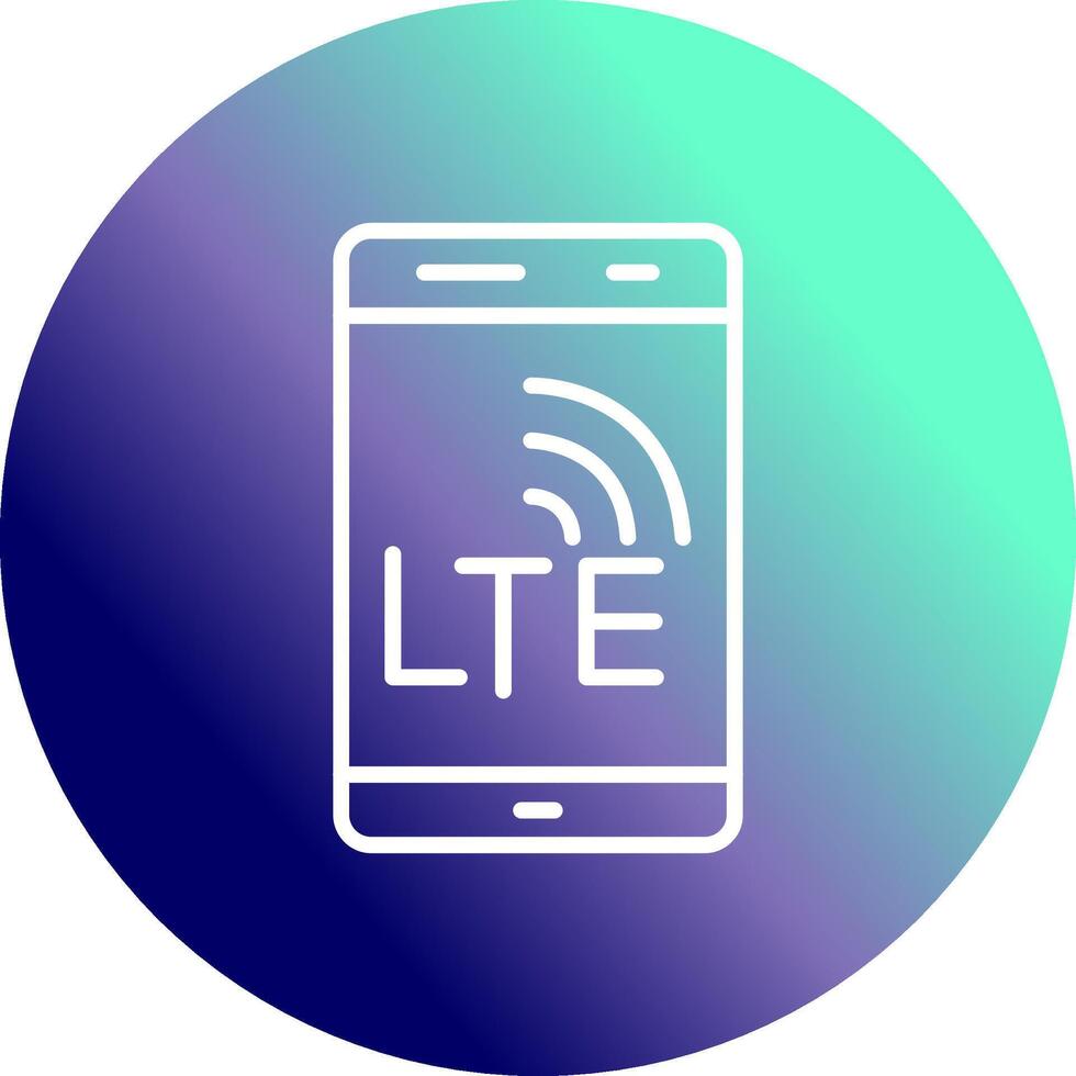 lte vektor ikon