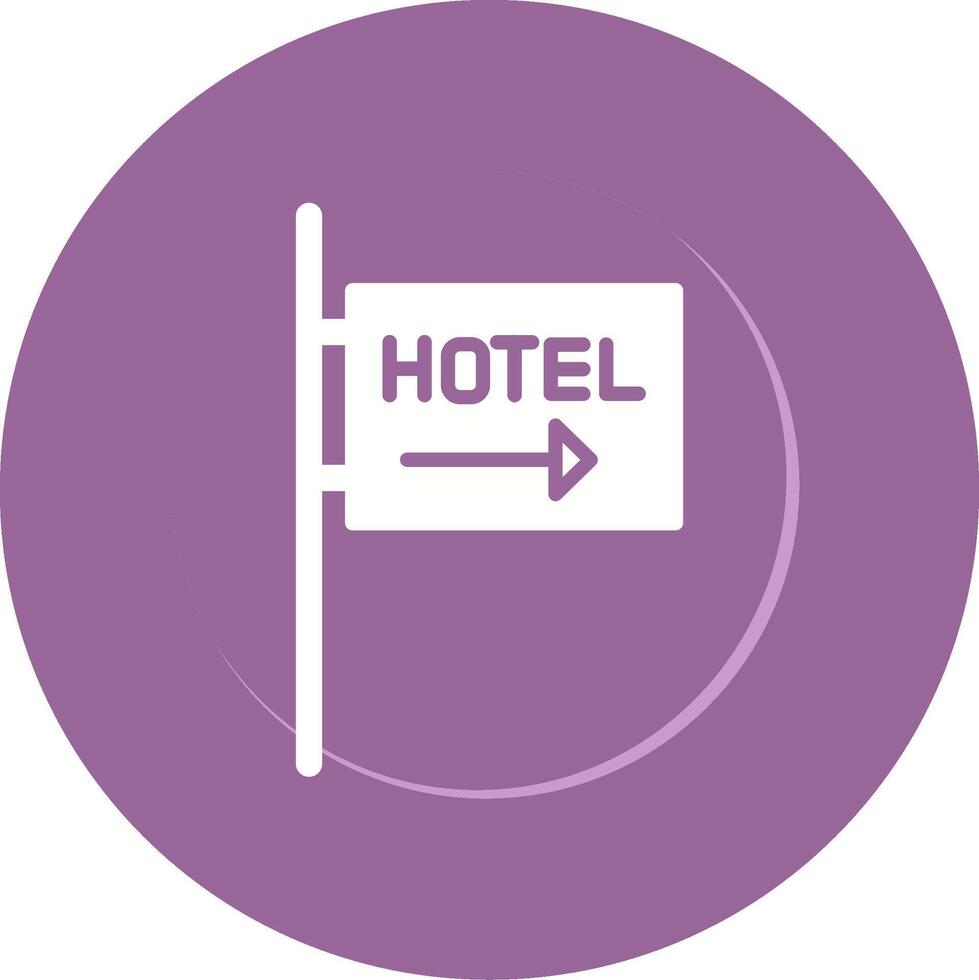 Vektorsymbol für Hotelzeichen vektor