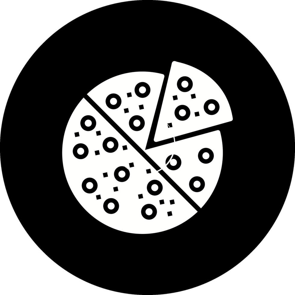 Vektorsymbol für Pizzastücke vektor