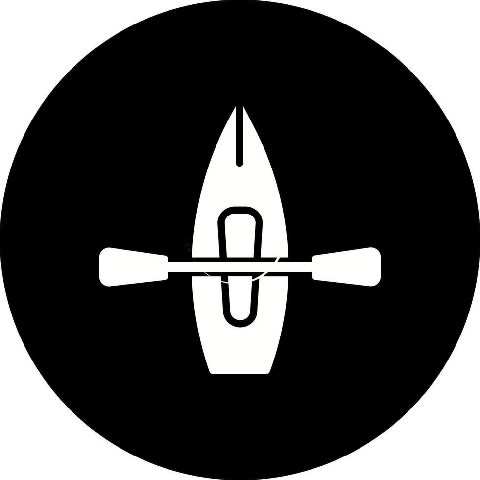 kajak vektor ikon