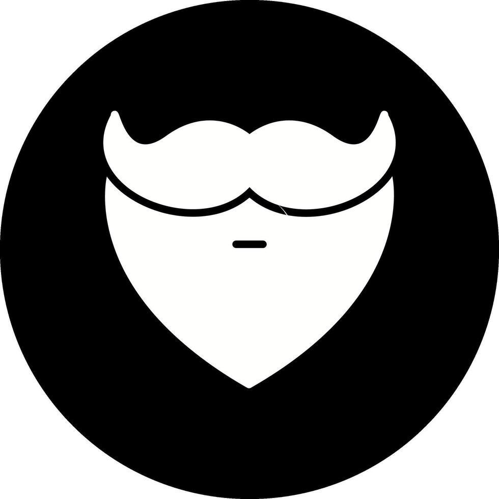 skägg och mustasch jag vektor ikon