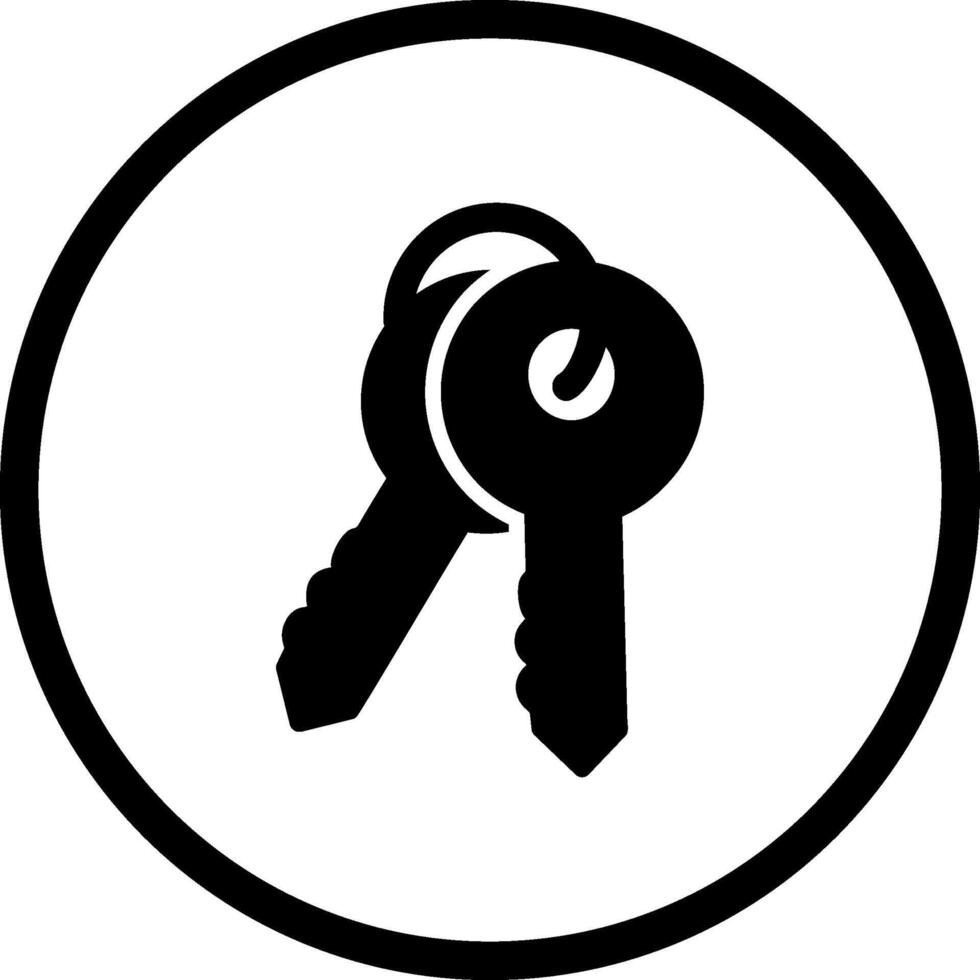 nycklar vektor ikon