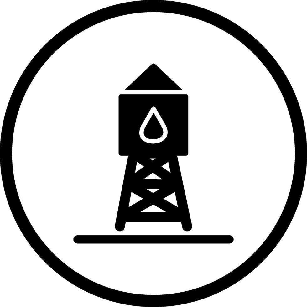 Wasserturm-Vektorsymbol vektor