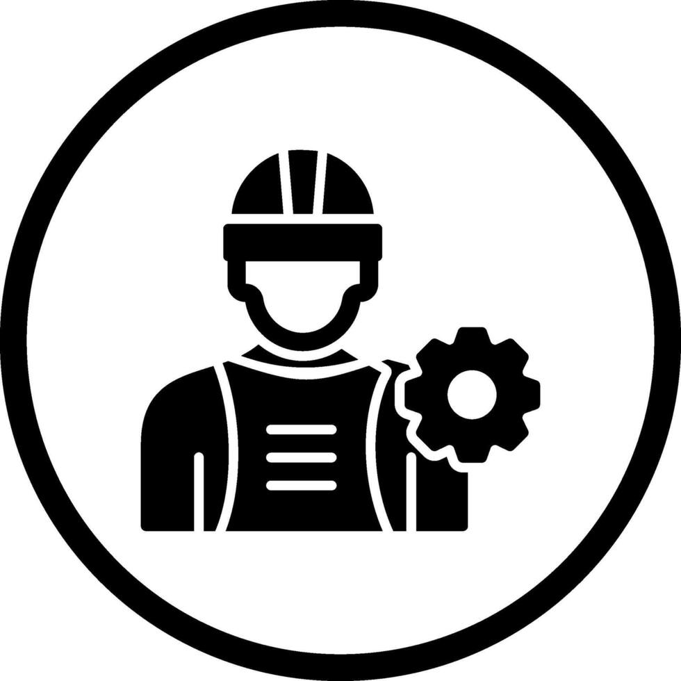 Industrie Arbeiter ich Vektor Symbol