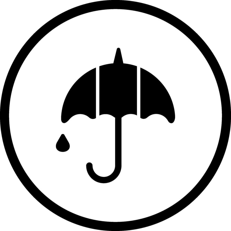 Regenschirm-Vektor-Symbol vektor