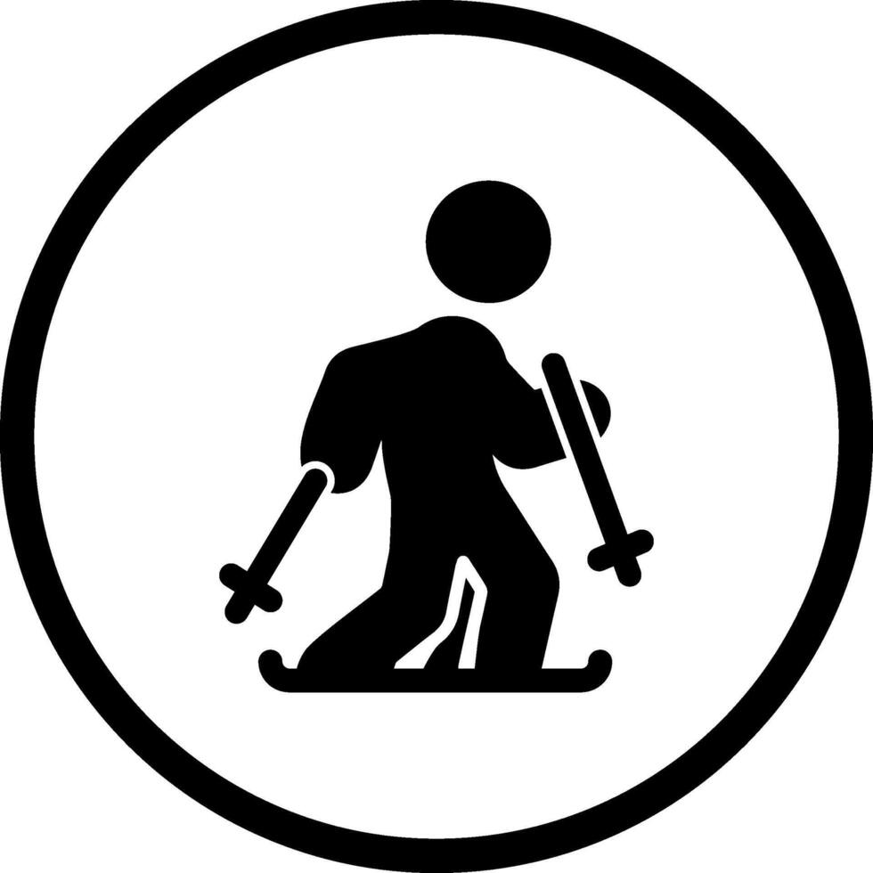 Ski-Vektor-Symbol vektor