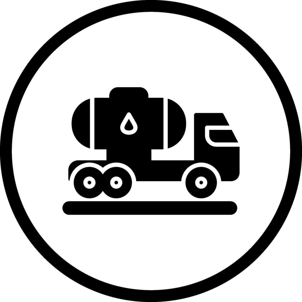 Tankwagen-Vektorsymbol vektor