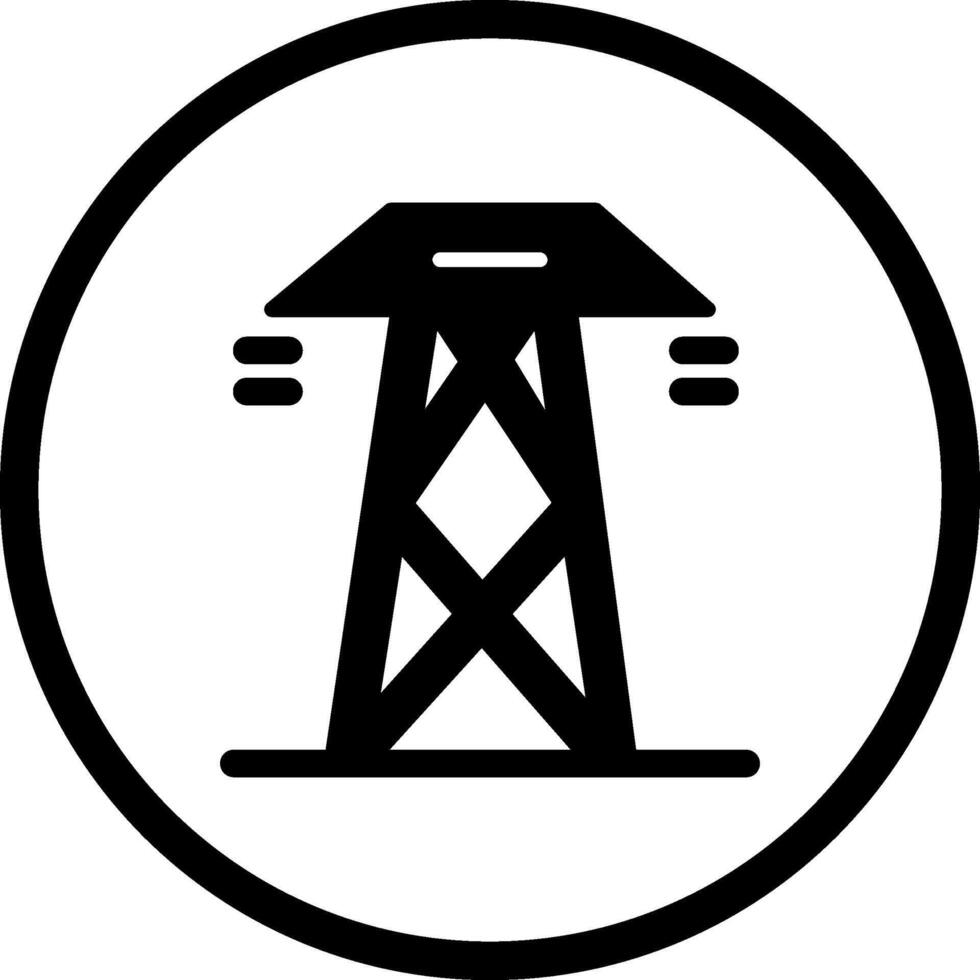 Symbol für Stromleitungsvektor vektor
