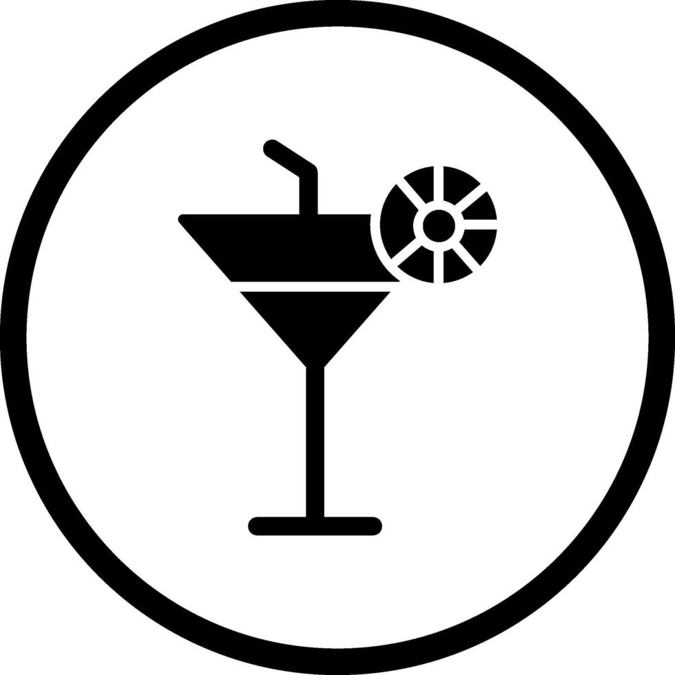 Vektorsymbol für Cocktailgetränke vektor