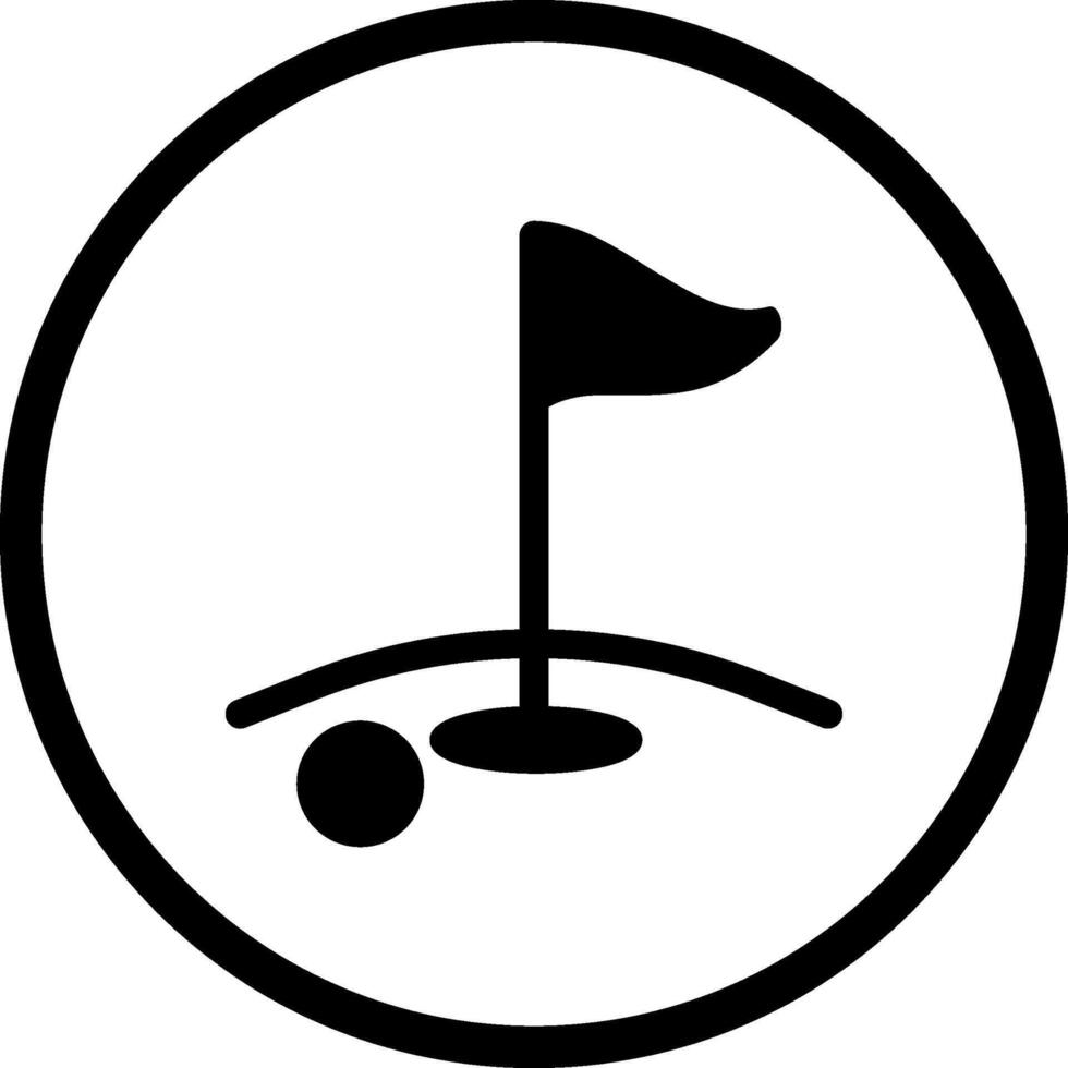 Golf-Vektor-Symbol vektor