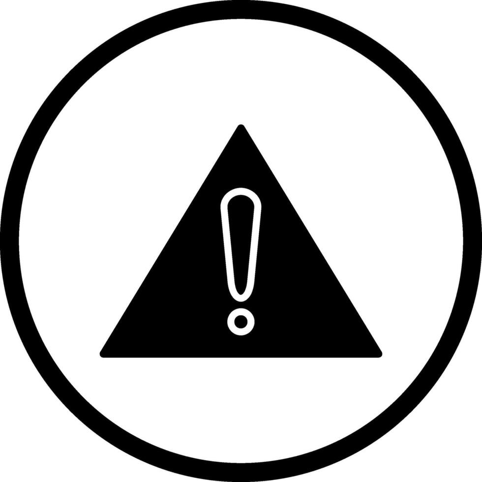 varning tecken vektor ikon