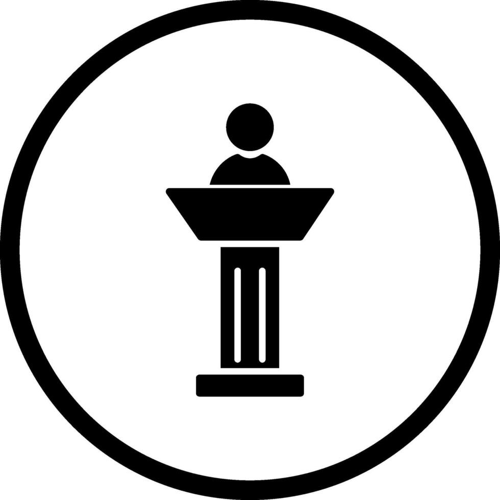 Podium-Vektor-Symbol vektor