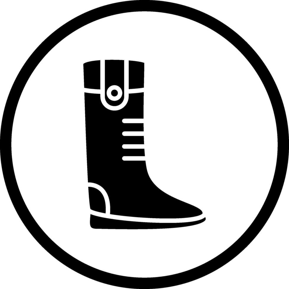 Vektorsymbol für lange Stiefel vektor