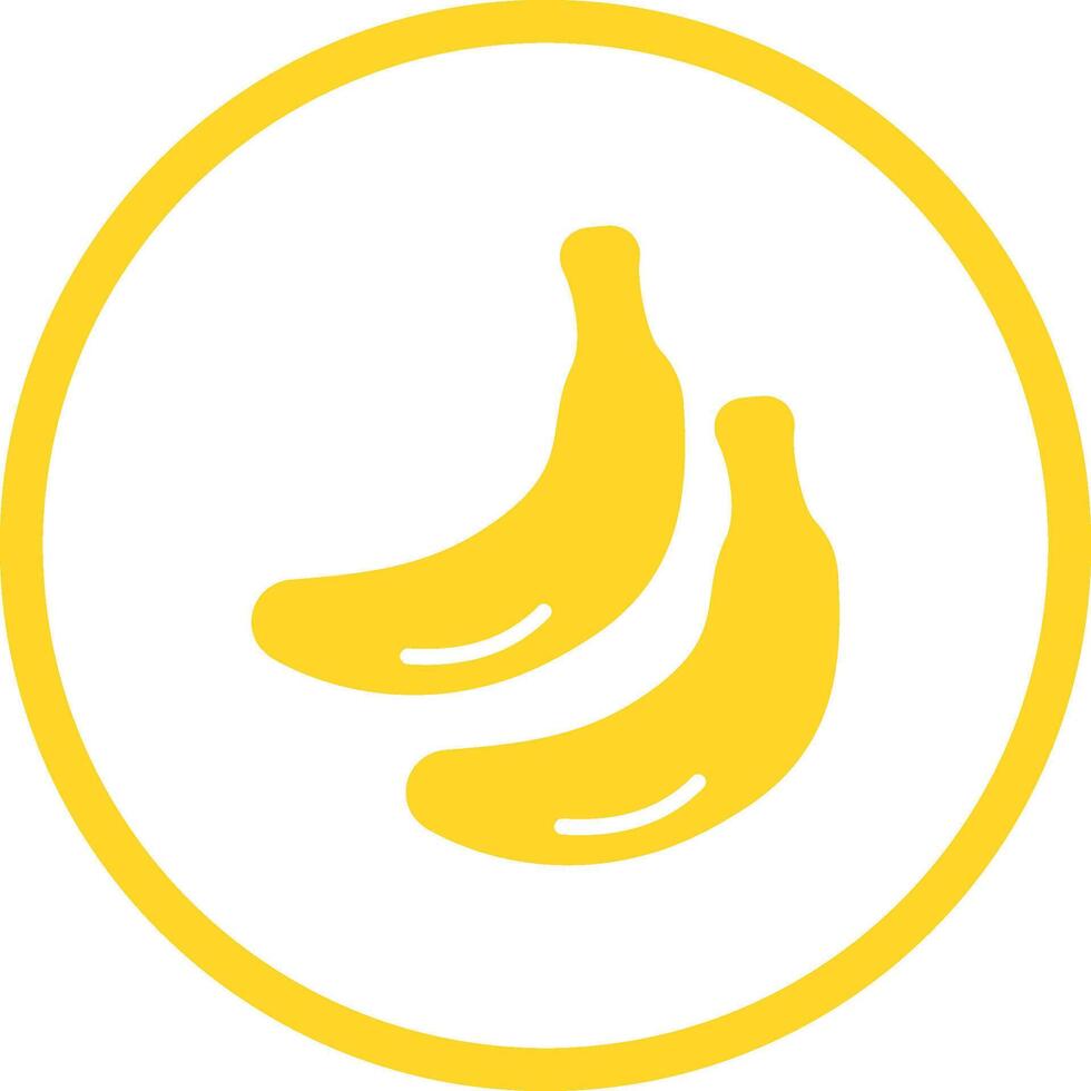 Bananen-Vektor-Symbol vektor