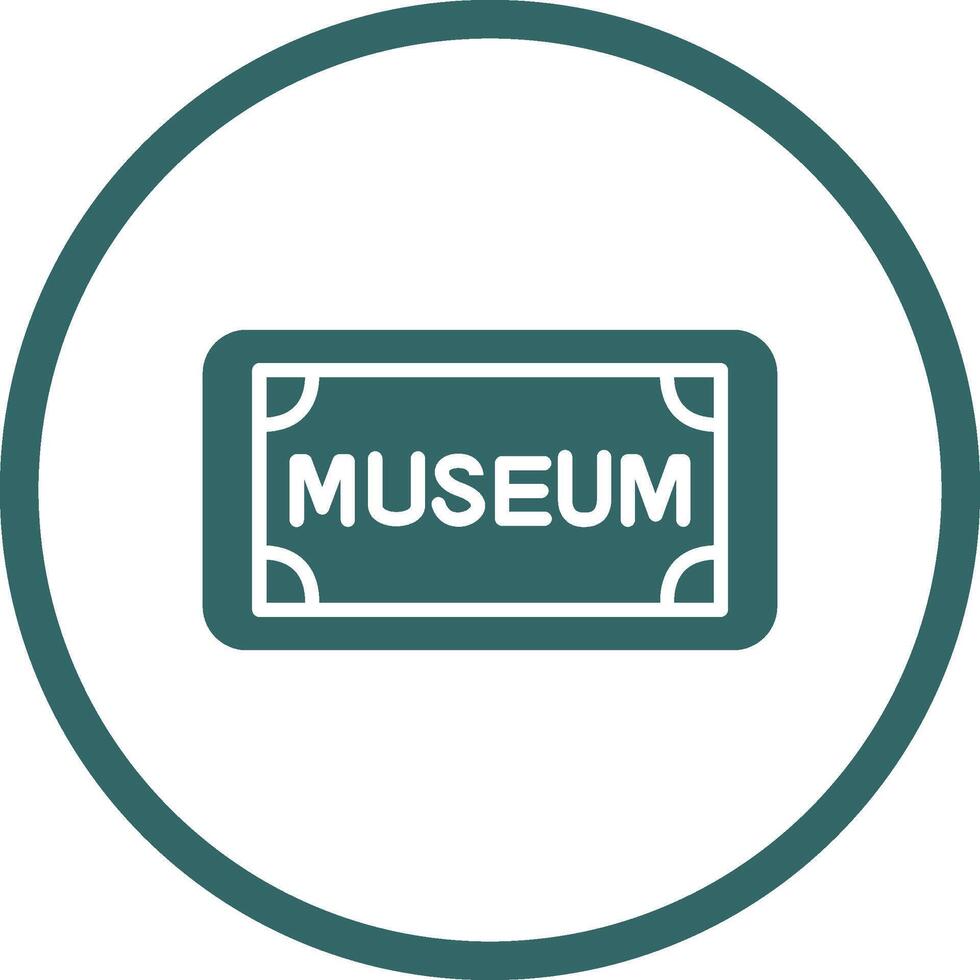 Museum-Tag-Vektor-Symbol vektor