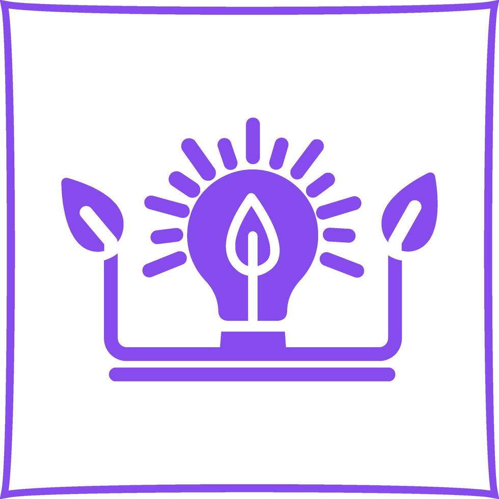 ekologi Glödlampa vektor ikon