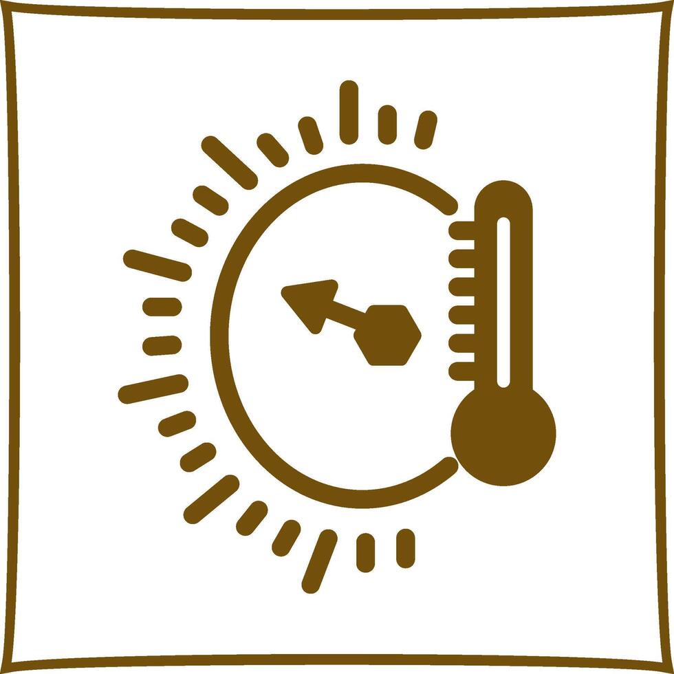 Vektorsymbol für die Temperaturanzeige vektor