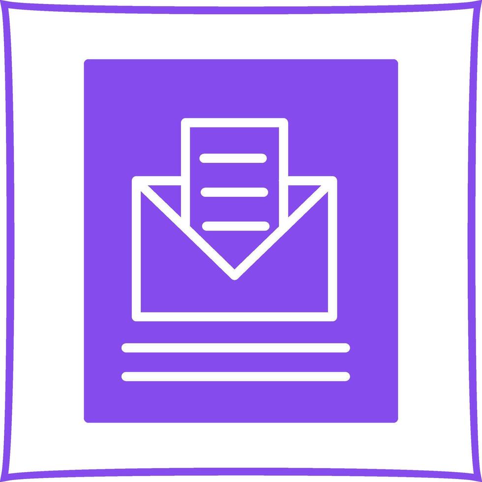 Mail öffnen Vektor Symbol