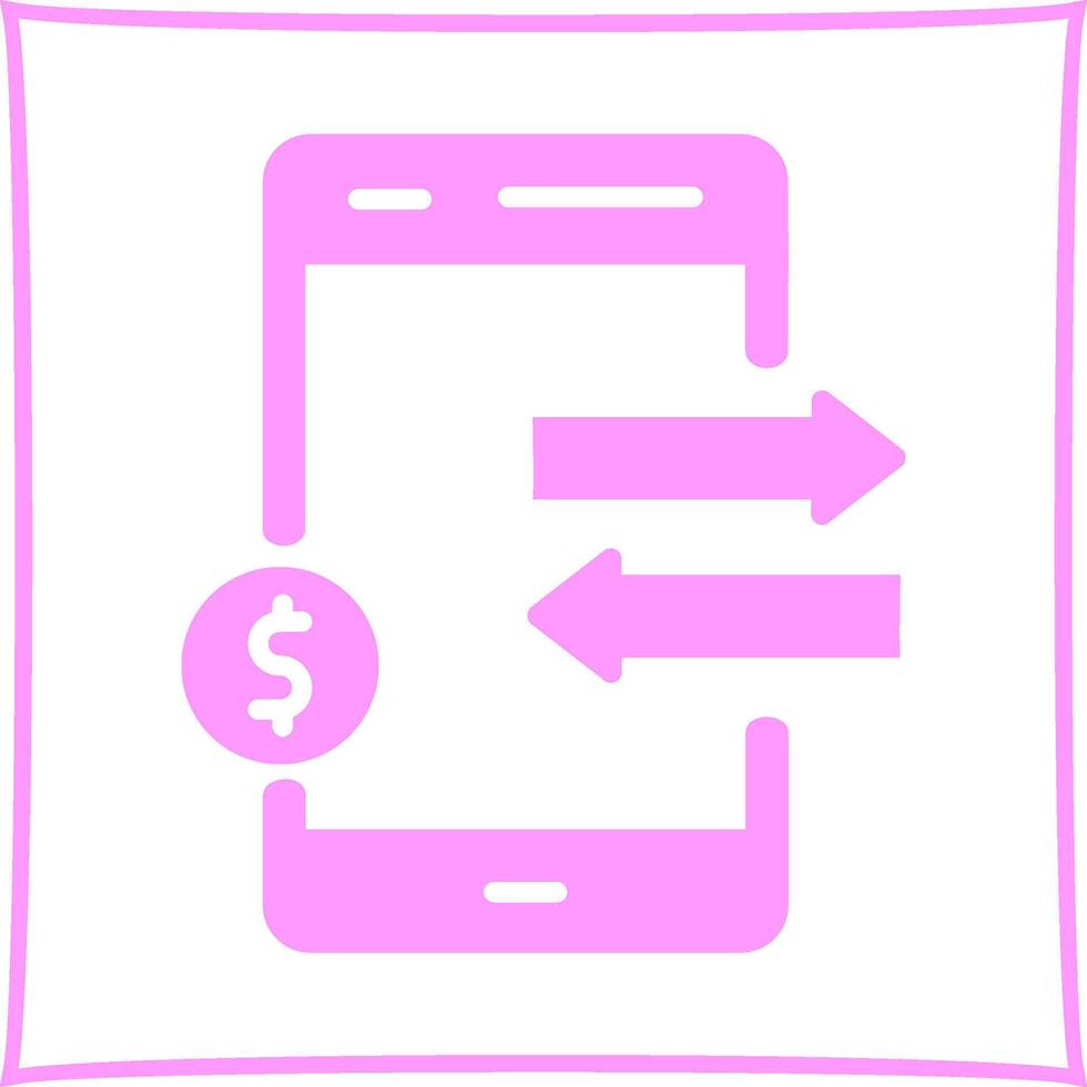 Vektorsymbol für Online-Geld vektor