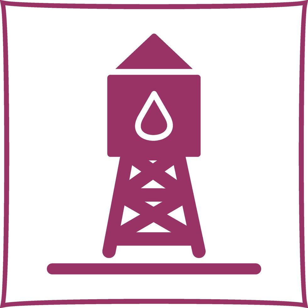 Wasserturm-Vektorsymbol vektor